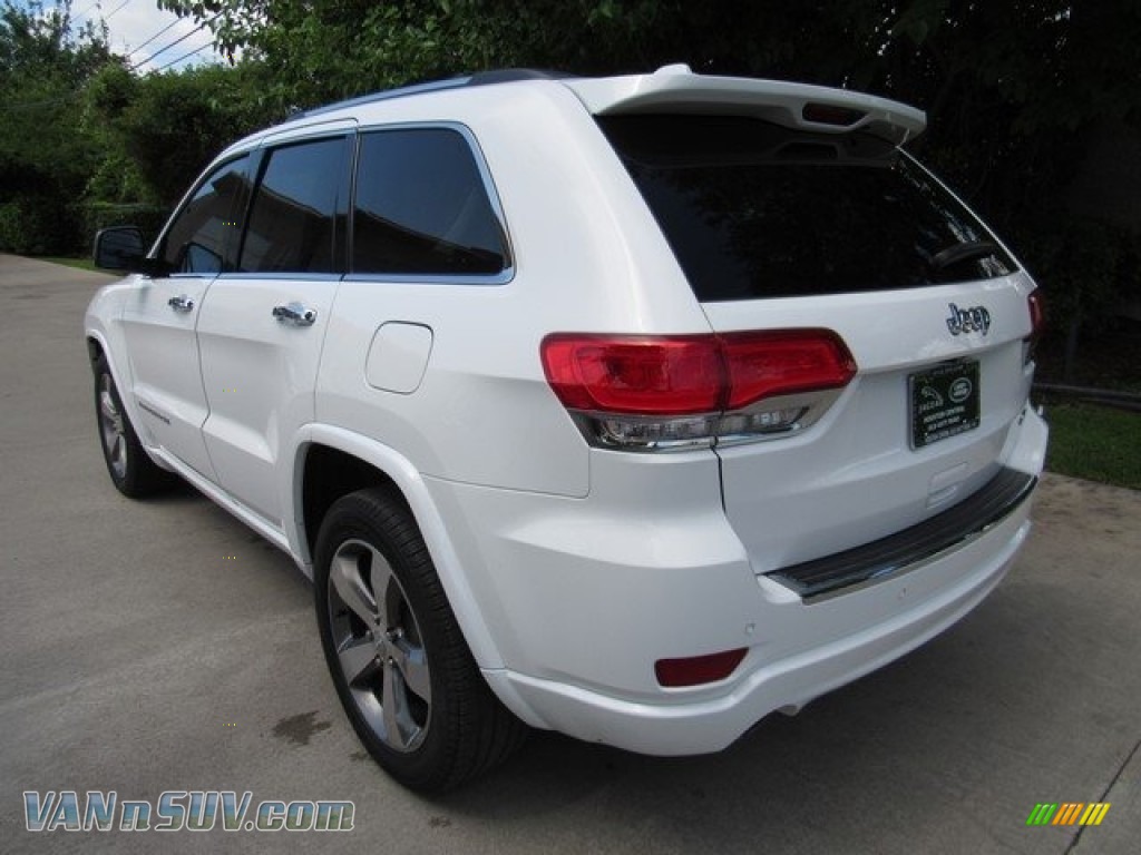 2014 Grand Cherokee Overland - Bright White / Overland Nepal Jeep Brown Light Frost photo #12