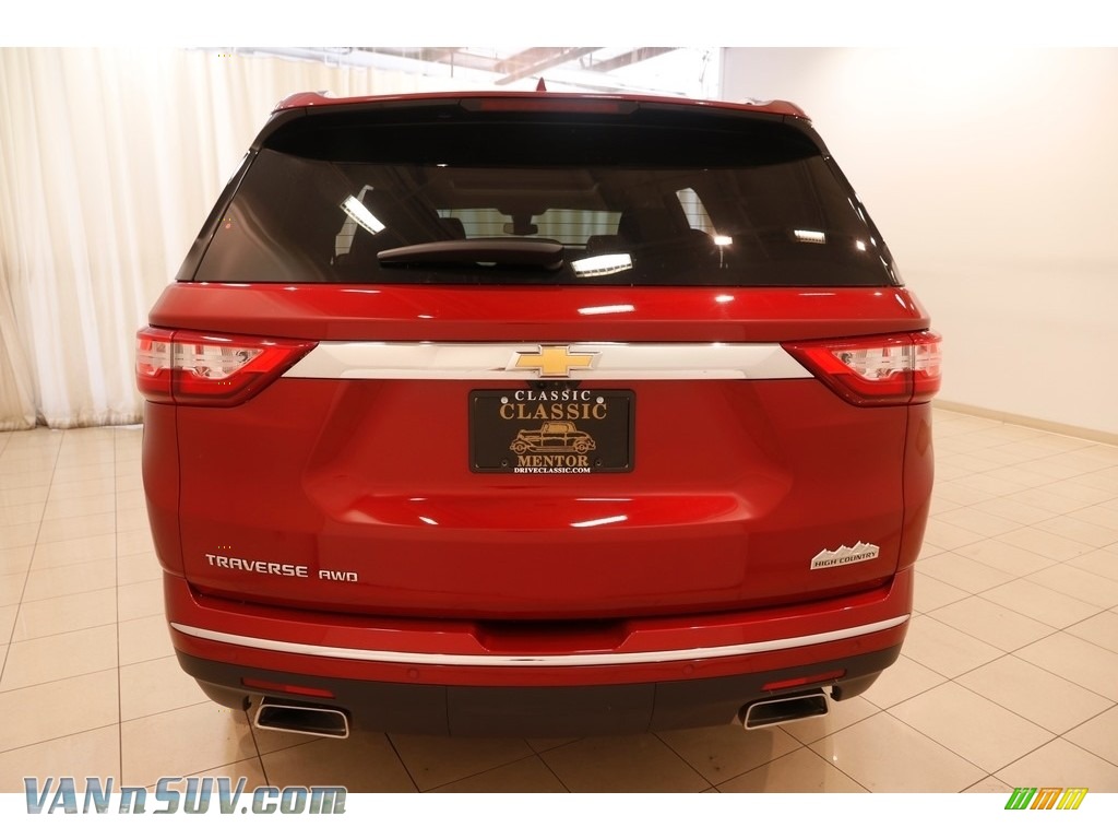 2018 Traverse High Country AWD - Cajun Red Tintcoat / High Country Jet Black/Loft Brown photo #22