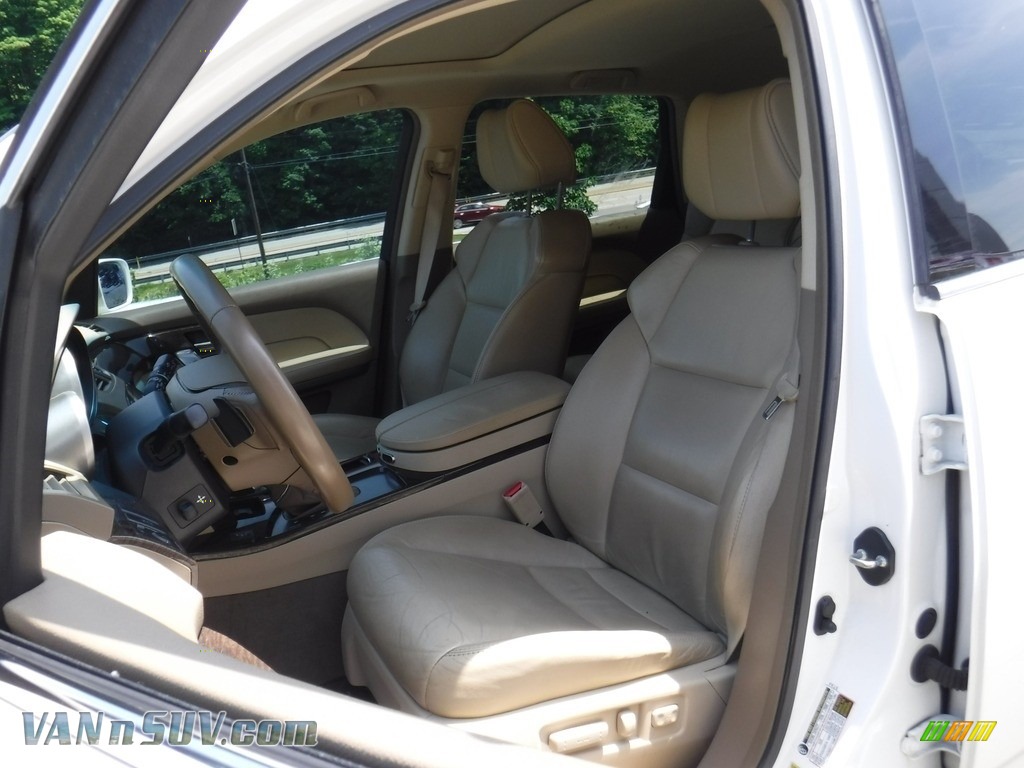 2010 MDX Technology - Aspen White Pearl / Taupe Gray photo #13