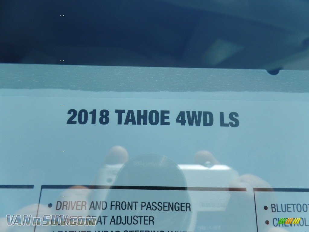 2018 Tahoe LS 4WD - Summit White / Jet Black photo #49