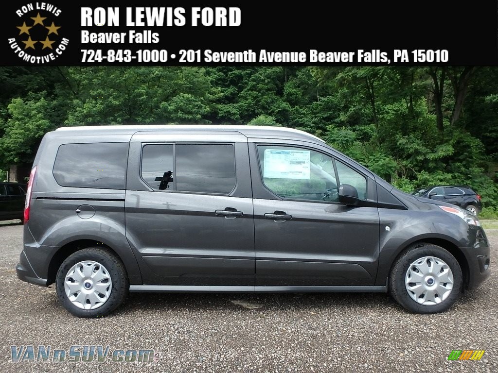 Magnetic / Charcoal Black Ford Transit Connect XLT Passenger Wagon