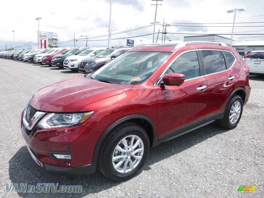 2018 Rogue SV AWD - Scarlet Ember / Charcoal photo #8