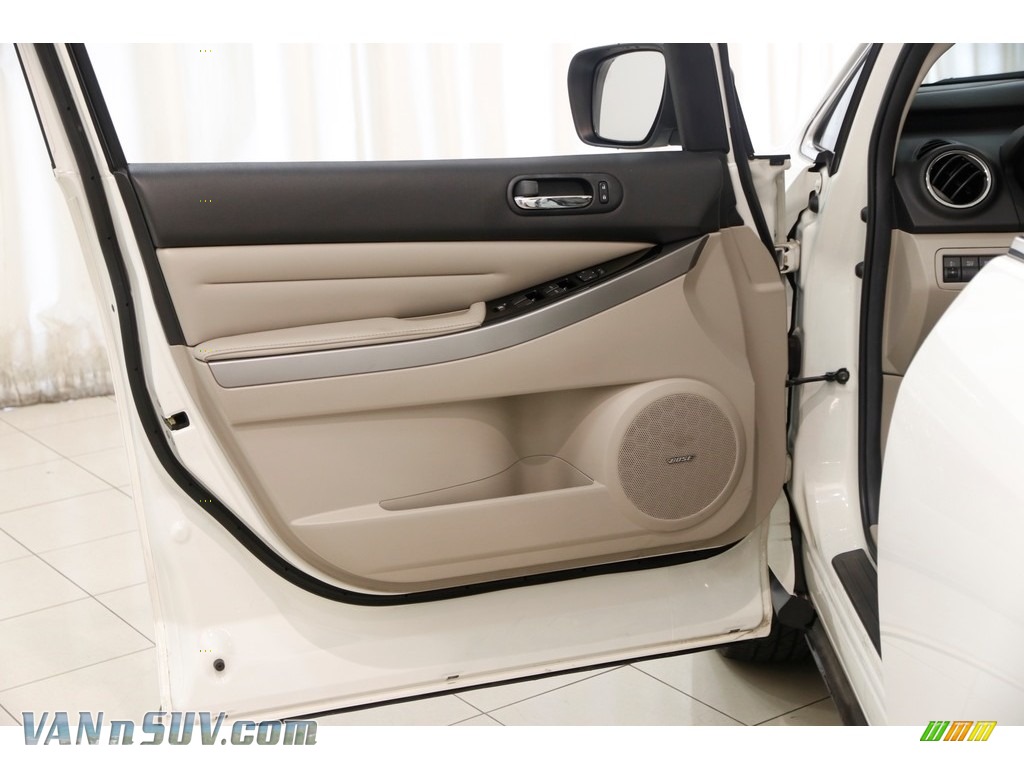 2010 CX-7 s Grand Touring - Crystal White Pearl Mica / Sand photo #4