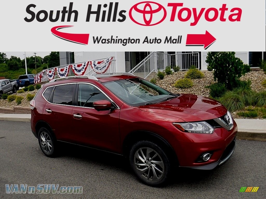 Cayenne Red / Charcoal Nissan Rogue SL AWD