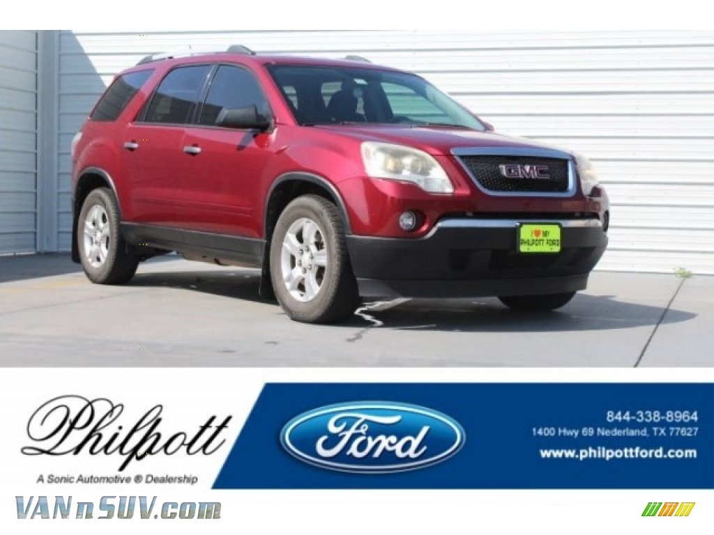 2011 Acadia SLE - Red Jewel Tintcoat / Ebony photo #1 2011 Acadia SLE - Red Jewel Tintcoat / Ebony photo #1