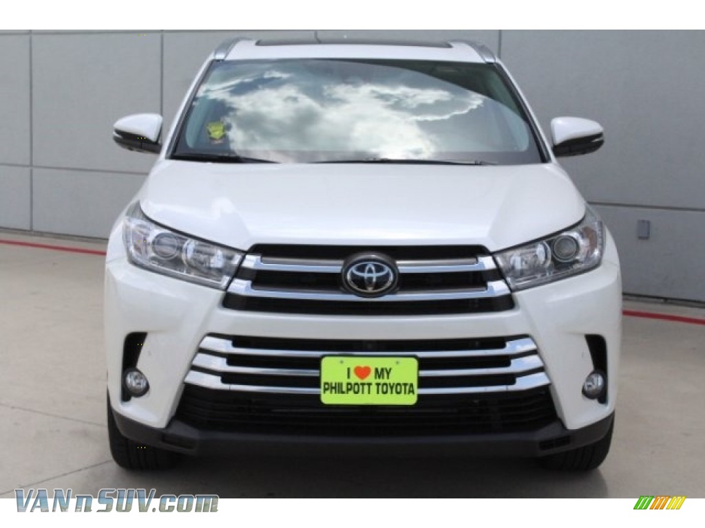 2018 Highlander Limited AWD - Blizzard White Pearl / Ash photo #2