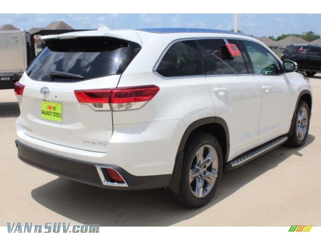 2018 Highlander Limited AWD - Blizzard White Pearl / Ash photo #8