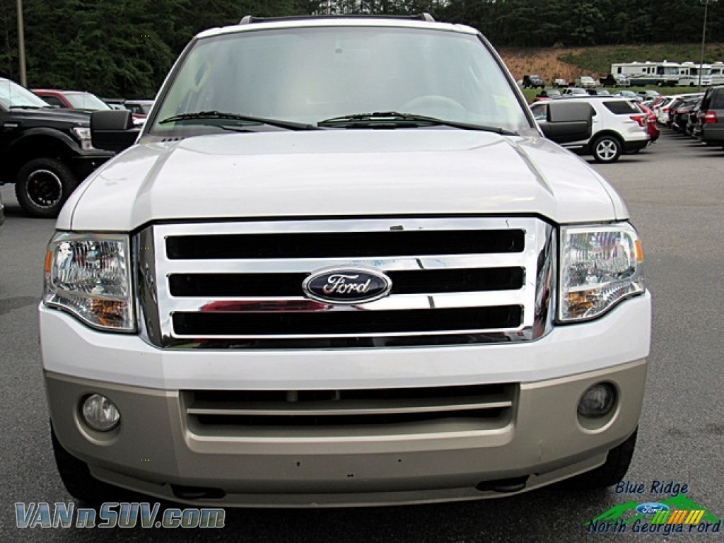 2007 Expedition Eddie Bauer 4x4 - Oxford White / Charcoal Black/Camel photo #4