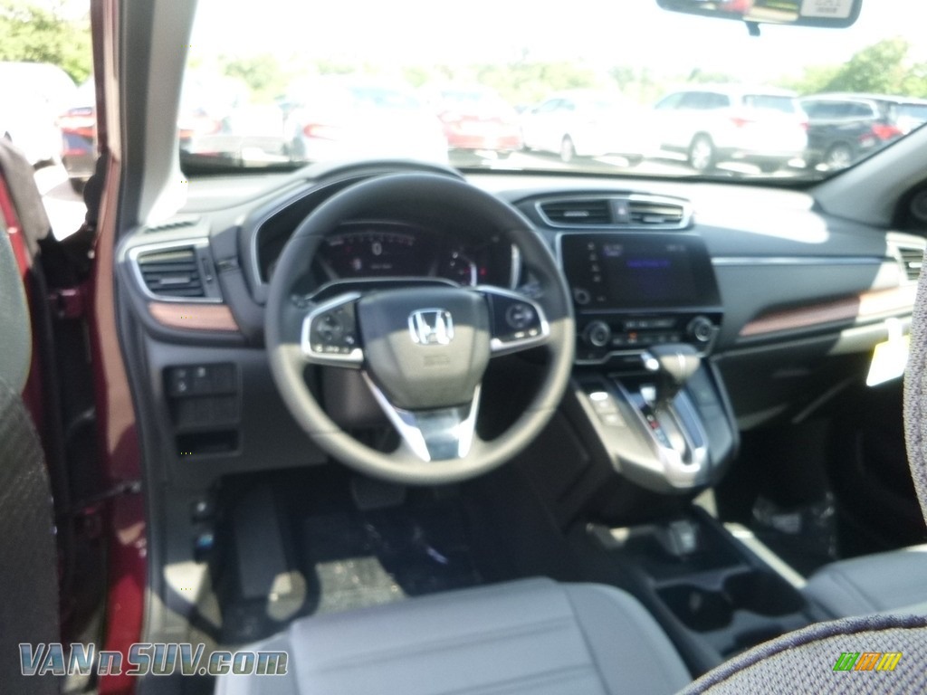 2018 CR-V EX AWD - Basque Red Pearl II / Gray photo #9