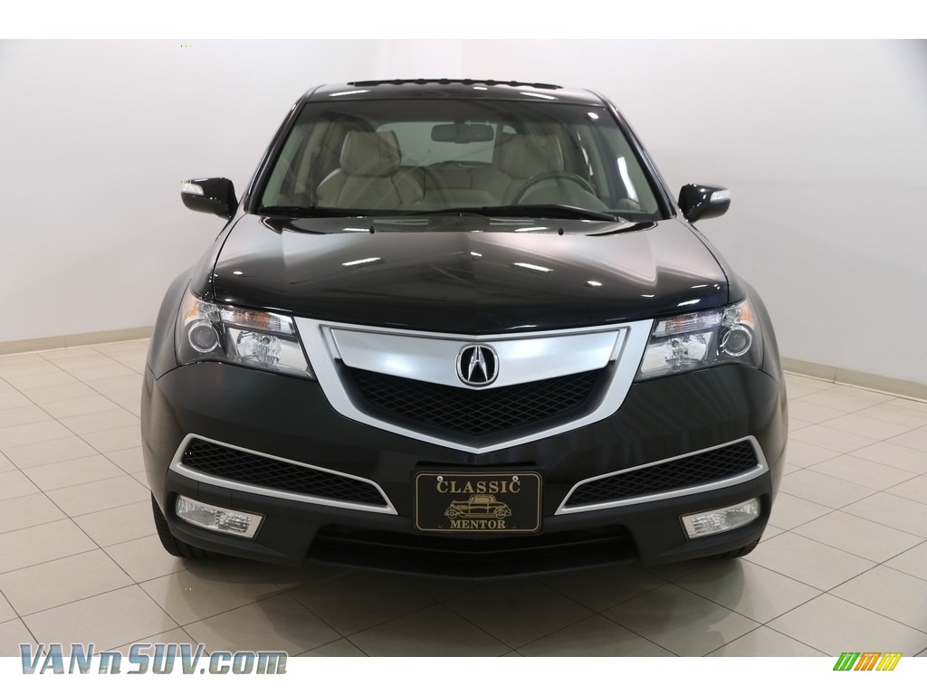 2012 MDX SH-AWD Technology - Crystal Black Pearl / Parchment photo #2