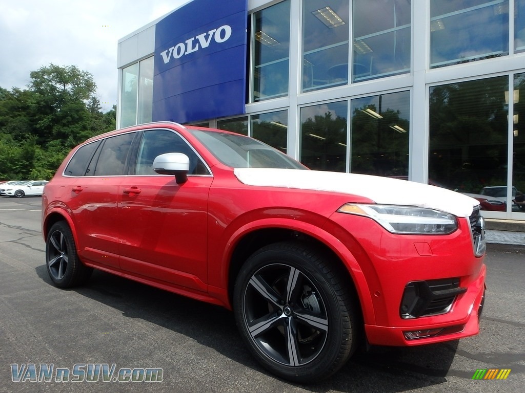 Passion Red / Charcoal Volvo XC90 T6 AWD R-Design