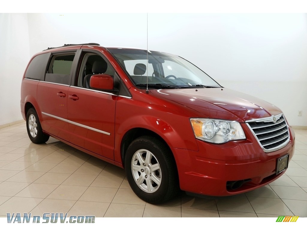 Inferno Red Crystal Pearl / Medium Slate Gray/Light Shale Chrysler Town & Country Touring