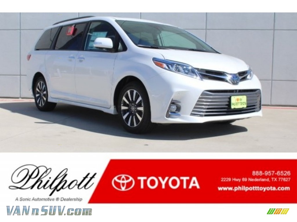 Blizzard Pearl White / Ash Toyota Sienna Limited