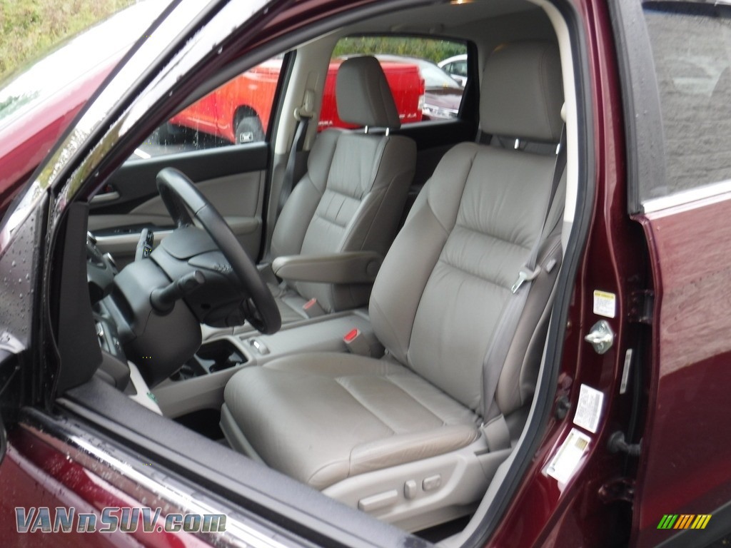2012 CR-V EX-L 4WD - Basque Red Pearl II / Gray photo #13