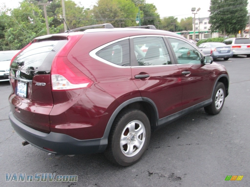 2012 CR-V LX 4WD - Basque Red Pearl II / Gray photo #6