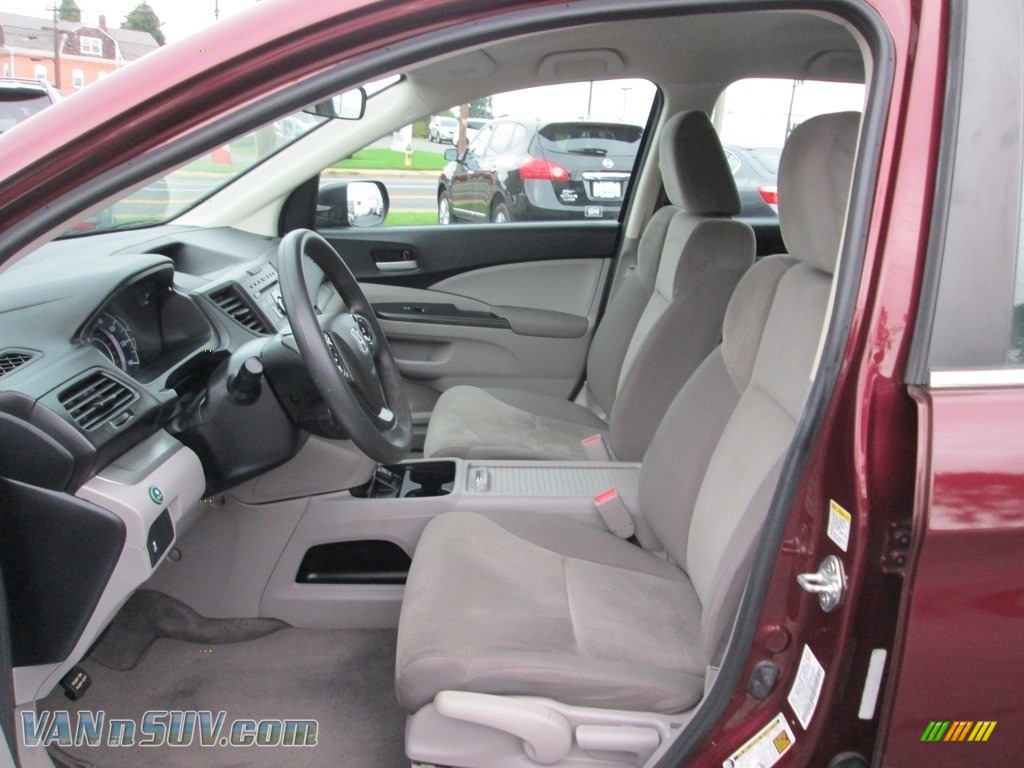 2012 CR-V LX 4WD - Basque Red Pearl II / Gray photo #13