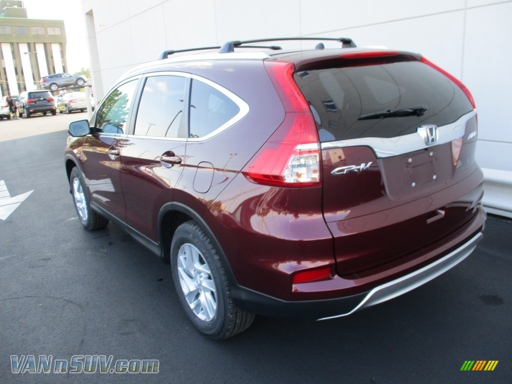 2015 CR-V EX - Basque Red Pearl II / Gray photo #3