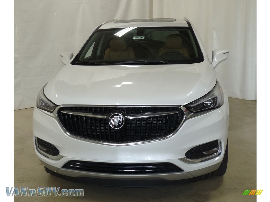 2019 Enclave Essence AWD - White Frost Tricoat / Brandy photo #4