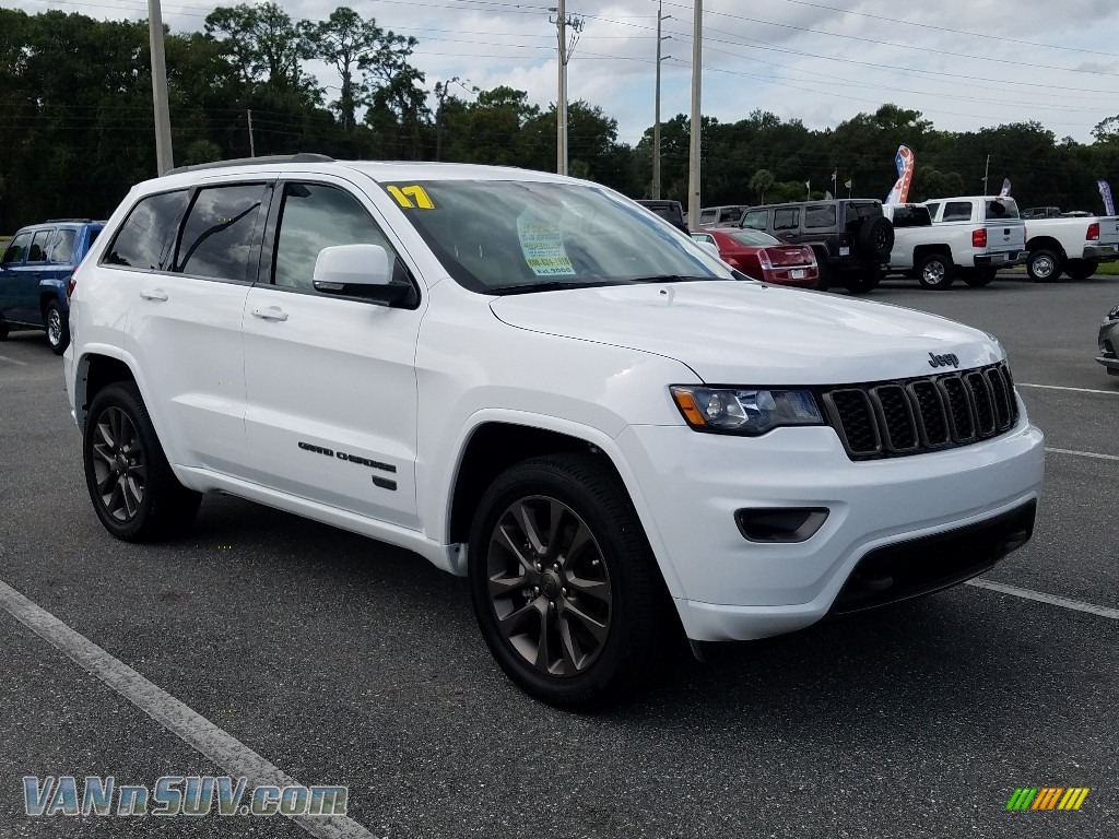 2017 Grand Cherokee Limited 75th Annivesary Edition 4x4 - Bright White / Black/Light Frost Beige photo #8