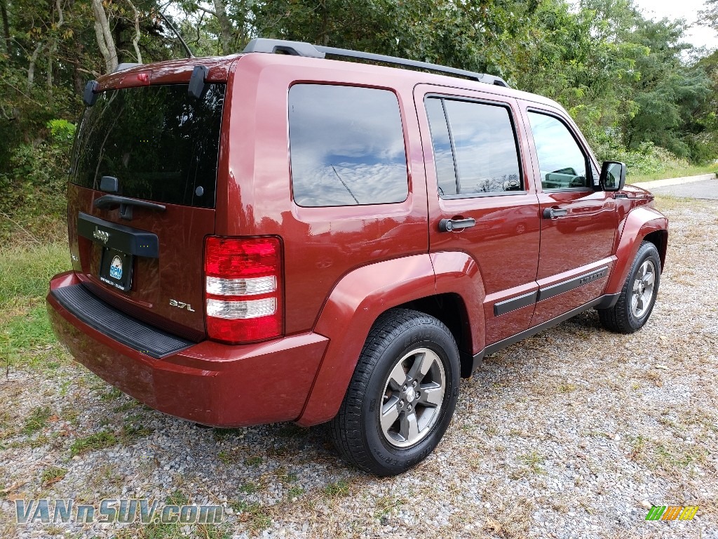 2008 Liberty Sport 4x4 - Inferno Red Crystal Pearl / Pastel Pebble Beige photo #7