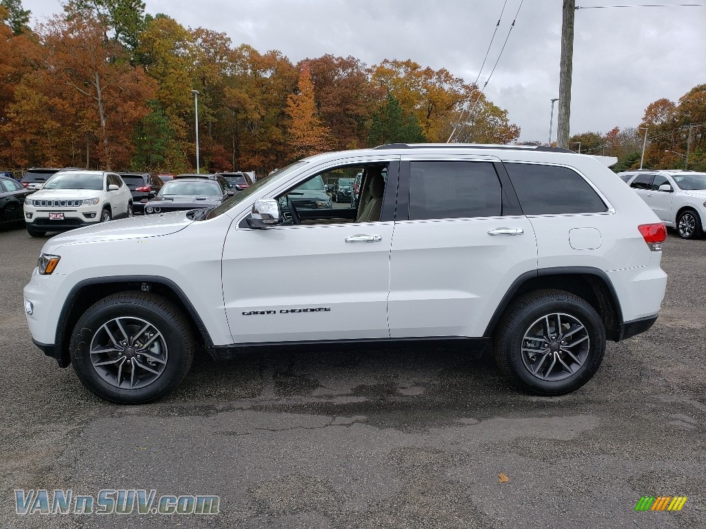 2019 Grand Cherokee Limited 4x4 - Bright White / Light Frost Beige/Black photo #3
