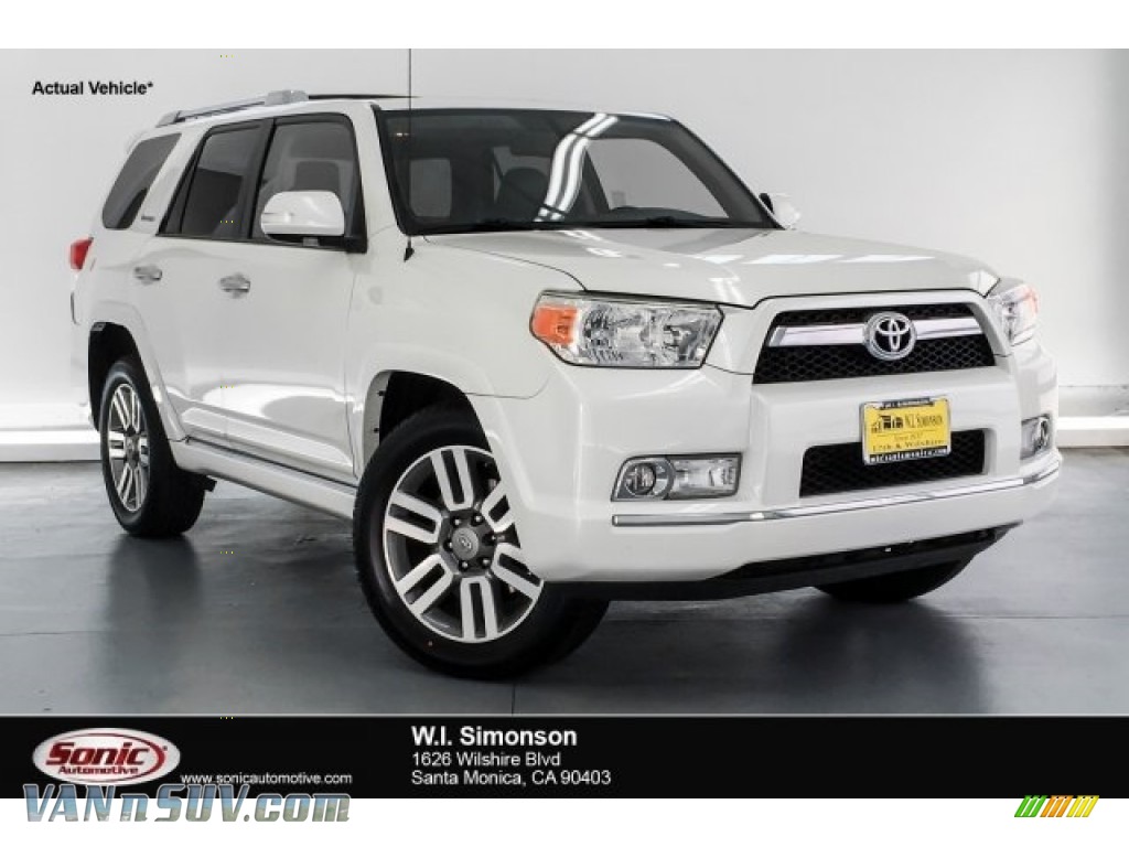 Blizzard White Pearl / Black Leather Toyota 4Runner Limited
