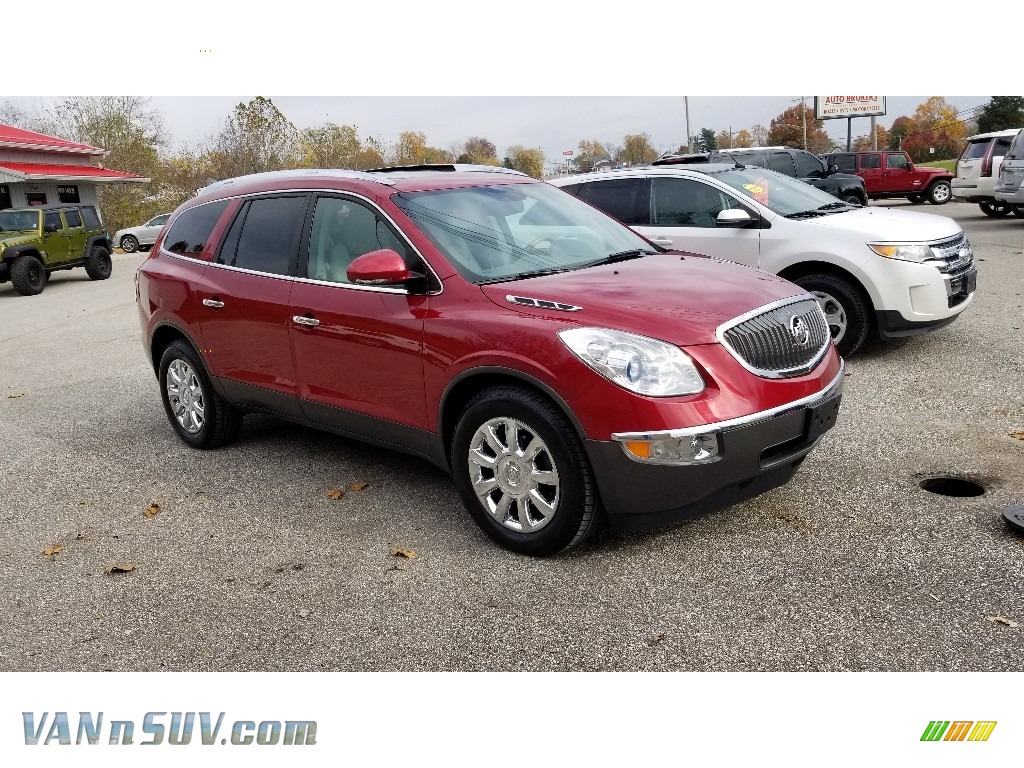 2012 Enclave AWD - Crystal Red Tintcoat / Titanium photo #3