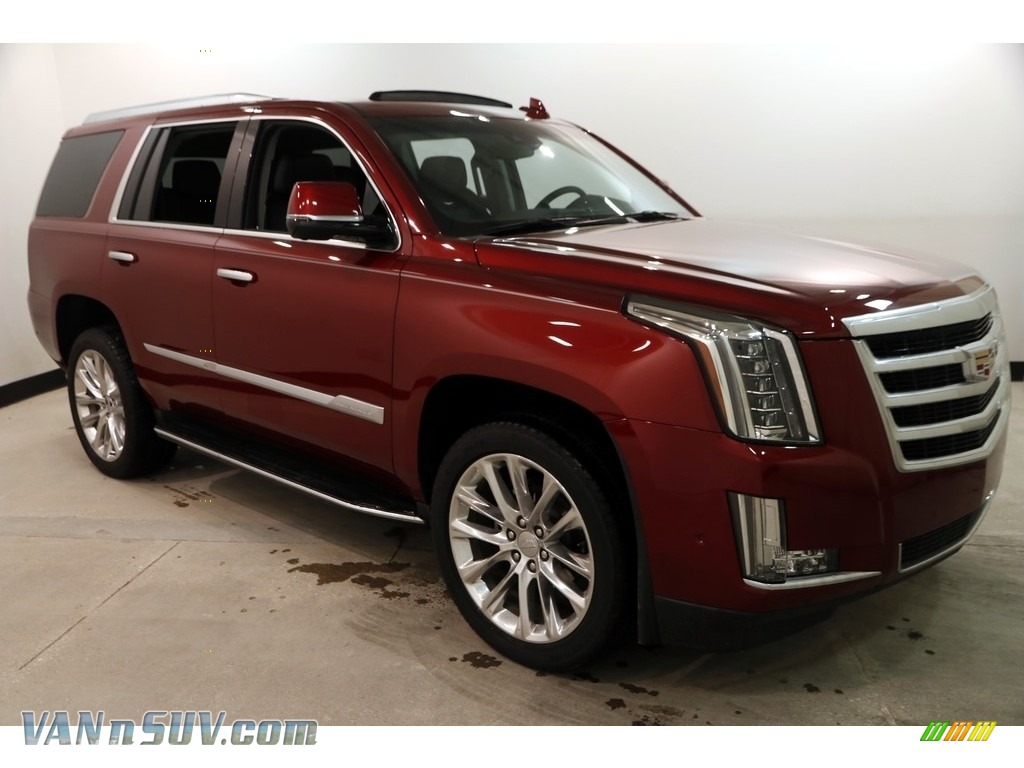 Red Passion Tintcoat / Jet Black Cadillac Escalade Luxury 4WD