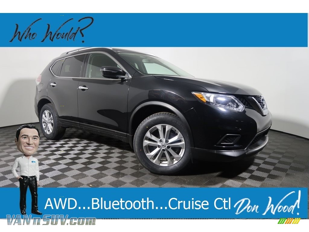 2016 Rogue SV AWD - Magnetic Black / Charcoal photo #1