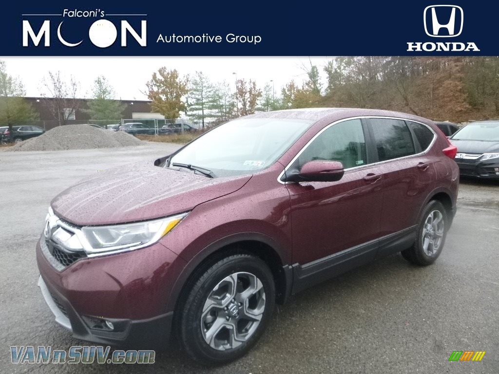 2018 CR-V EX AWD - Basque Red Pearl II / Gray photo #1