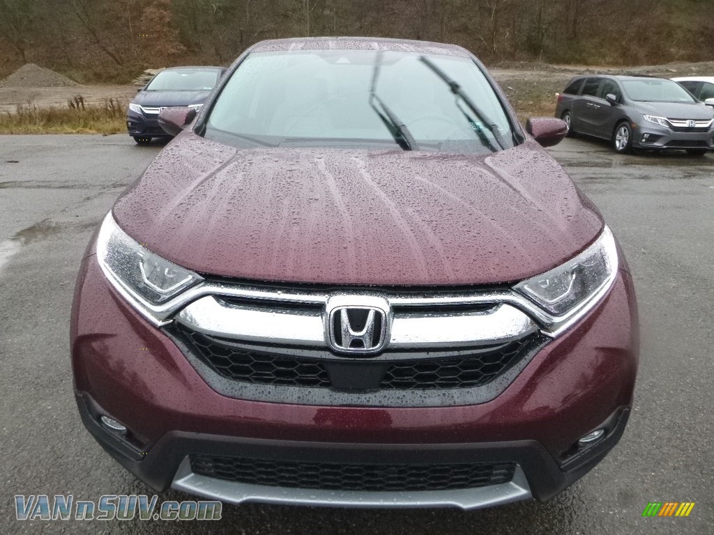 2018 CR-V EX AWD - Basque Red Pearl II / Gray photo #6