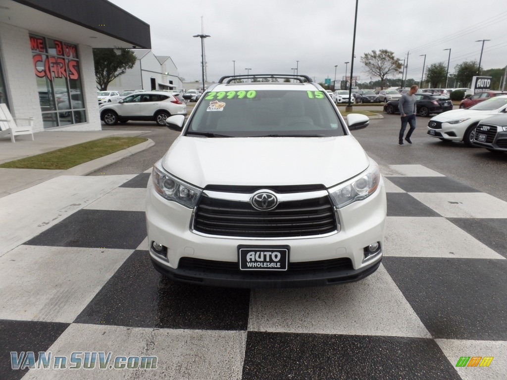 2015 Highlander Limited AWD - Blizzard Pearl White / Ash photo #2