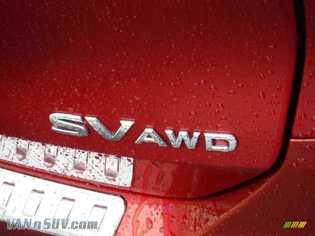 2016 Rogue SV AWD - Cayenne Red / Almond photo #10