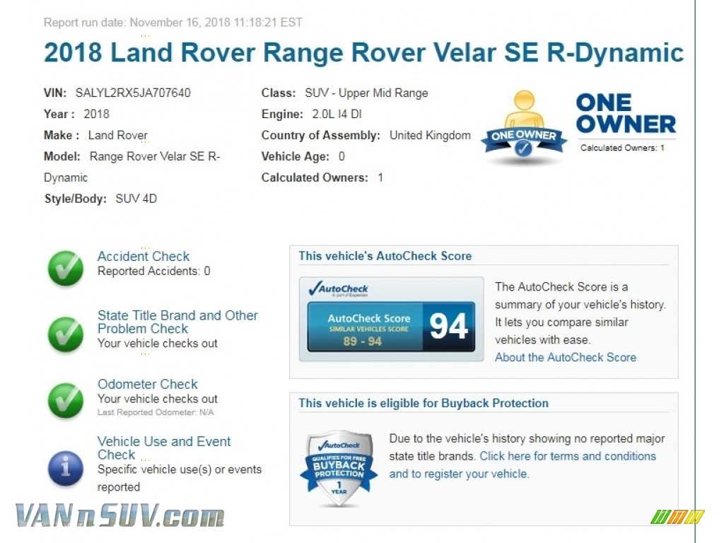 2018 Range Rover Velar R Dynamic SE - Narvik Black / Dapple Grey/Light Oyster photo #2