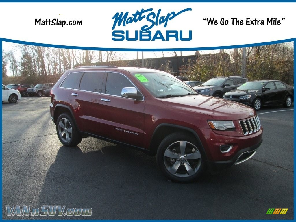 Deep Cherry Red Crystal Pearl / New Zealand Black/Light Frost Jeep Grand Cherokee Limited