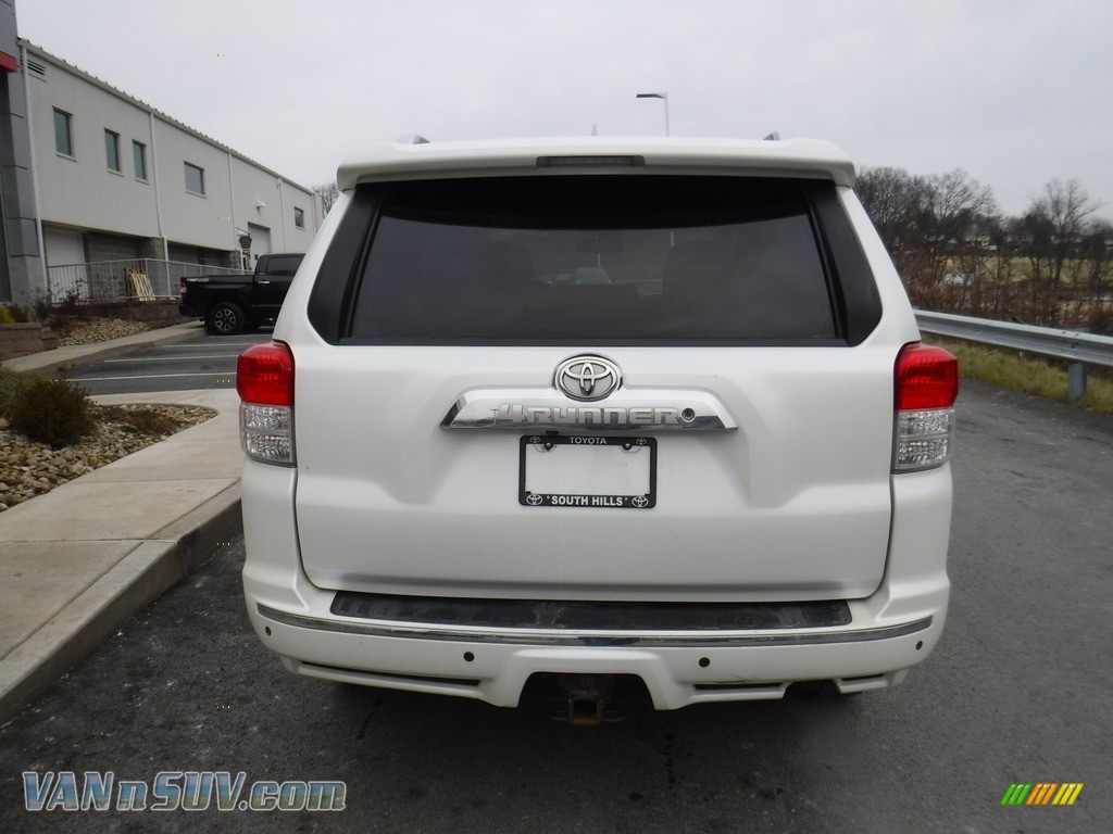 2012 4Runner Limited 4x4 - Blizzard White Pearl / Sand Beige Leather photo #9