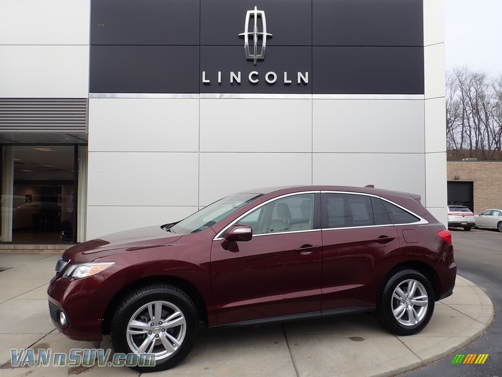 Basque Red Pearl II / Parchment Acura RDX Technology AWD