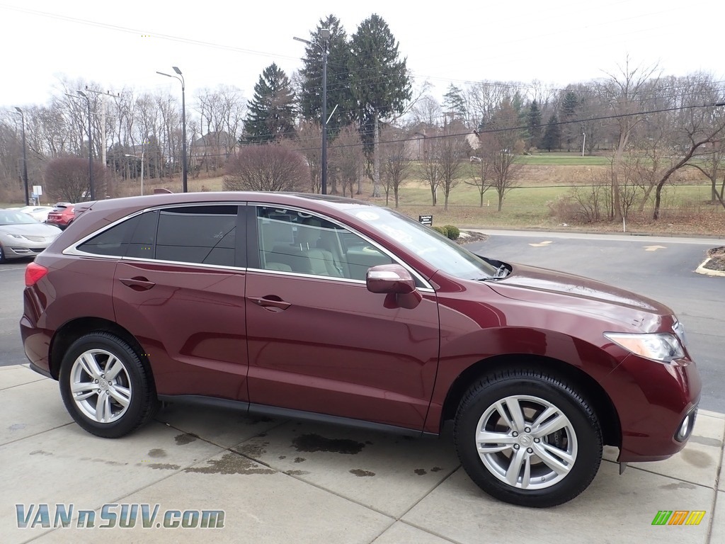 2014 RDX Technology AWD - Basque Red Pearl II / Parchment photo #7