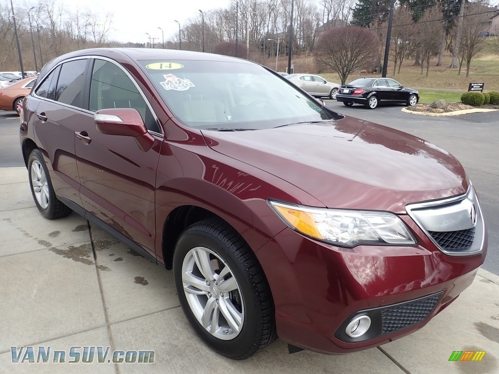 2014 RDX Technology AWD - Basque Red Pearl II / Parchment photo #8