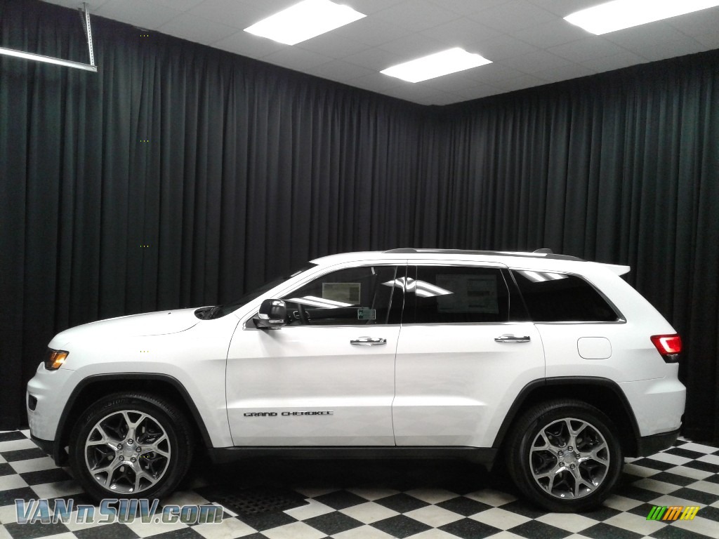 Bright White / Light Frost Beige/Black Jeep Grand Cherokee Limited
