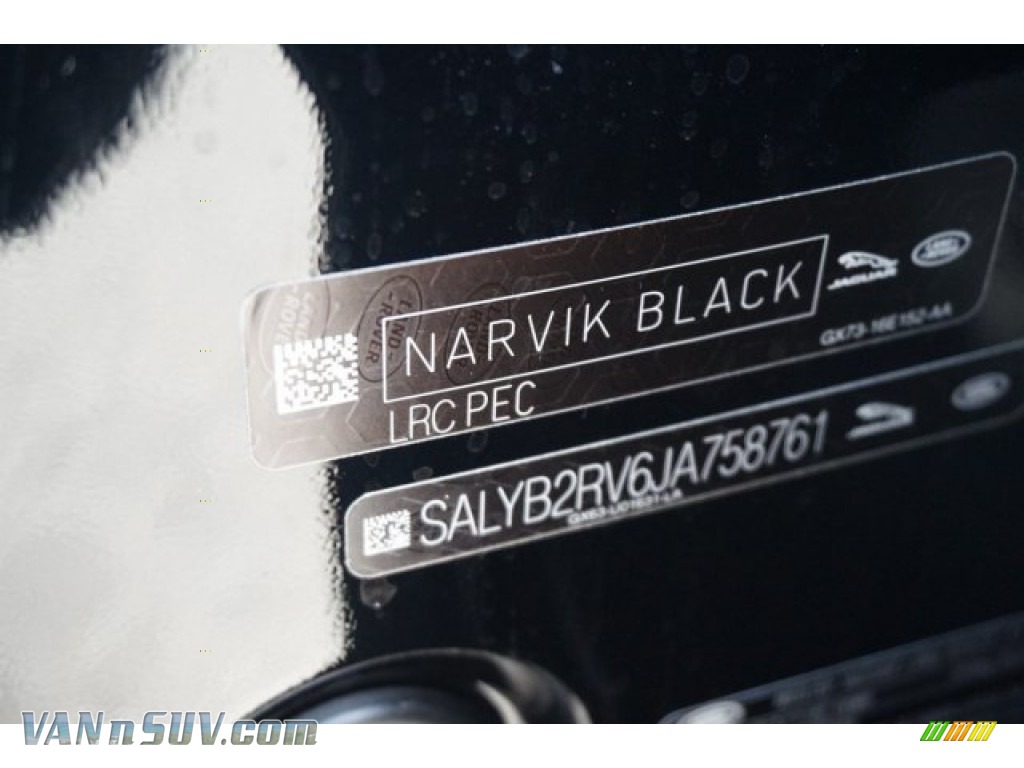 2018 Range Rover Velar S - Narvik Black / Ebony photo #22