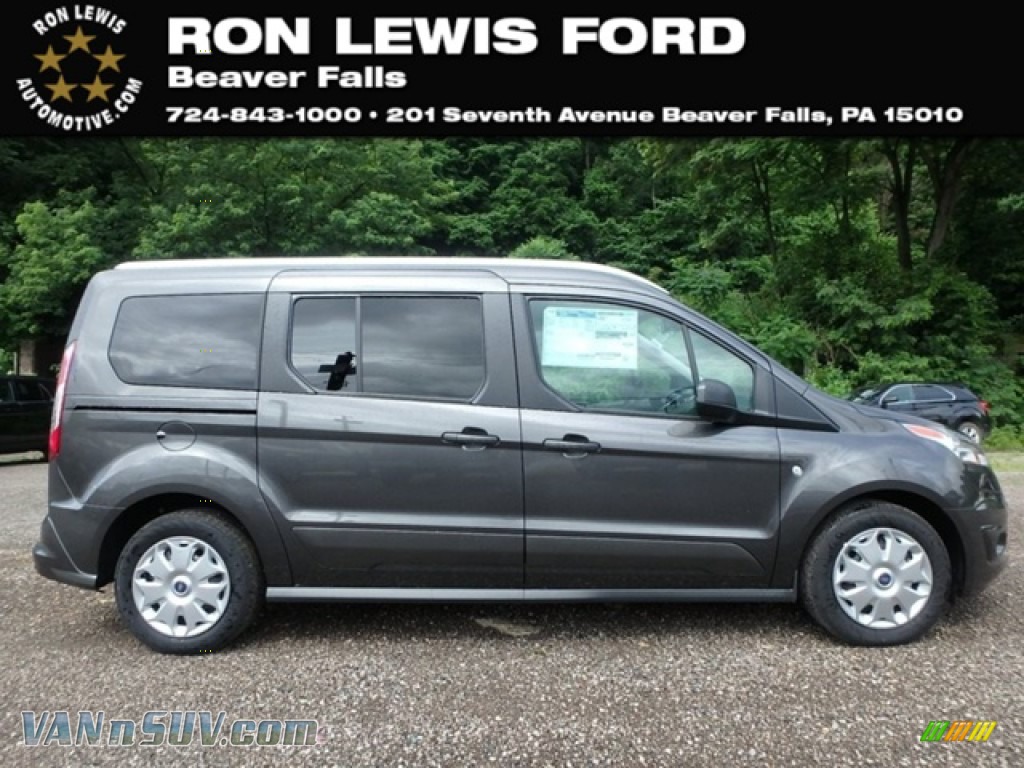 Magnetic / Charcoal Black Ford Transit Connect XLT Passenger Wagon