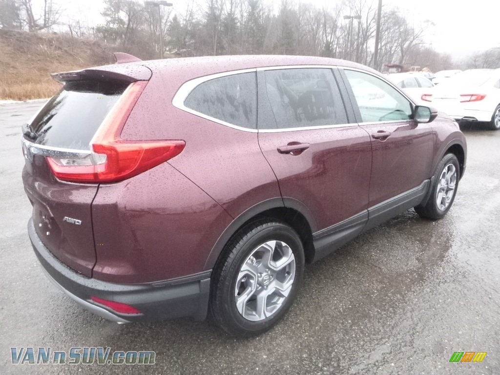 2019 CR-V EX-L AWD - Basque Red Pearl II / Gray photo #4