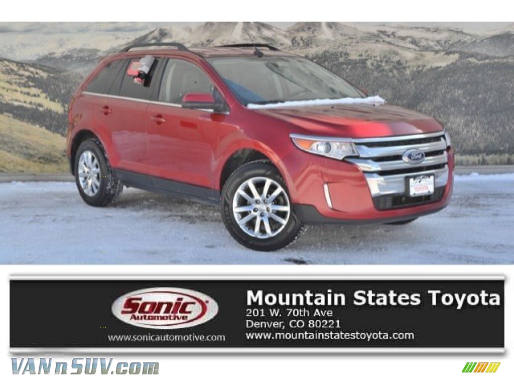 Red Candy Metallic / Charcoal Black Ford Edge Limited AWD