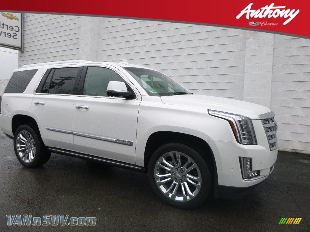 Crystal White Tricoat / Shale/Jet Black Accents Cadillac Escalade Premium Luxury 4WD