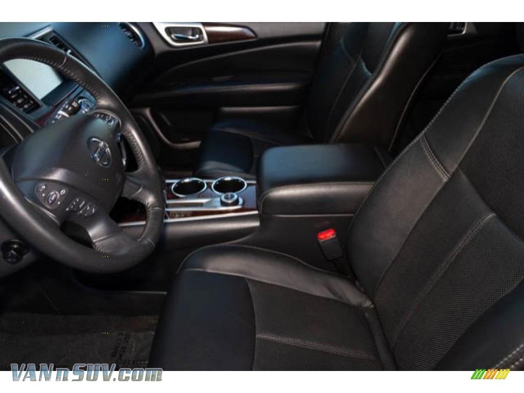 2014 Pathfinder Platinum AWD - Super Black / Charcoal photo #3