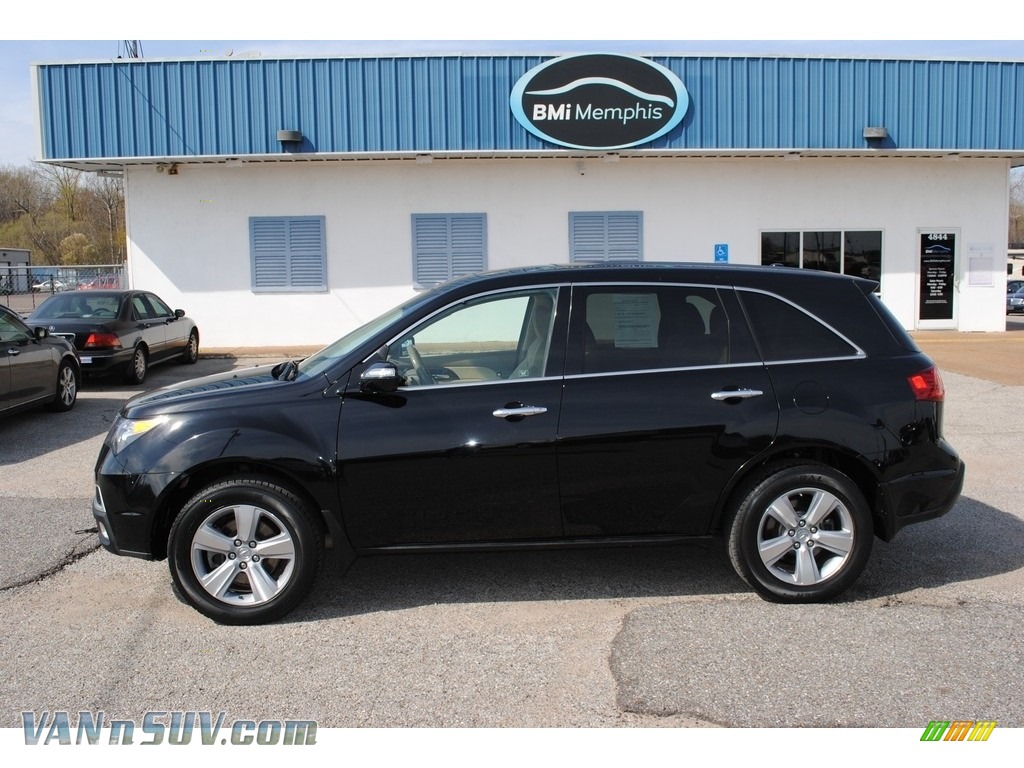 2010 MDX  - Crystal Black Pearl / Parchment photo #2