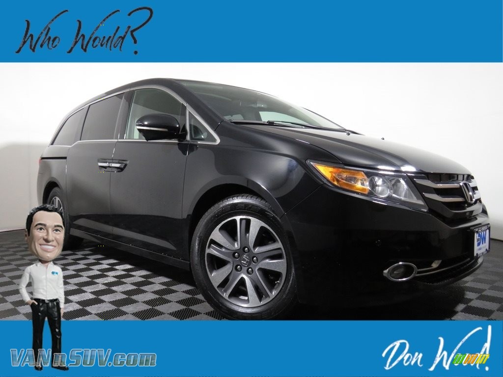 2014 Odyssey Touring - Crystal Black Pearl / Gray photo #1