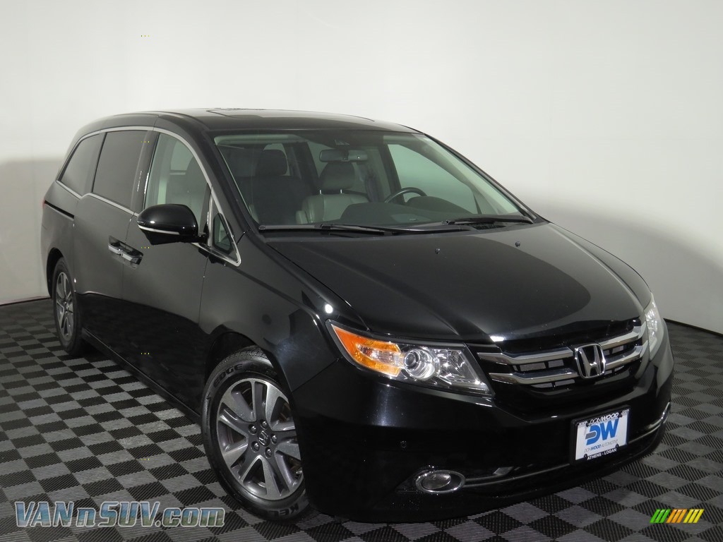 2014 Odyssey Touring - Crystal Black Pearl / Gray photo #2
