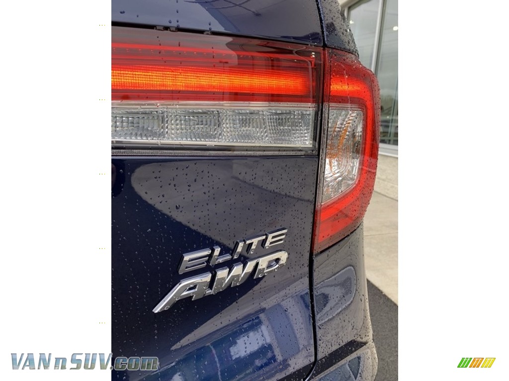 2019 Pilot Elite AWD - Obsidian Blue Pearl / Gray photo #23